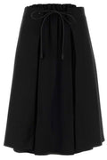 Moncler A-Line Drawstring Midi Skirt