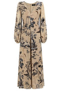 Etro Printed Long-Sleeve Maxi Dress