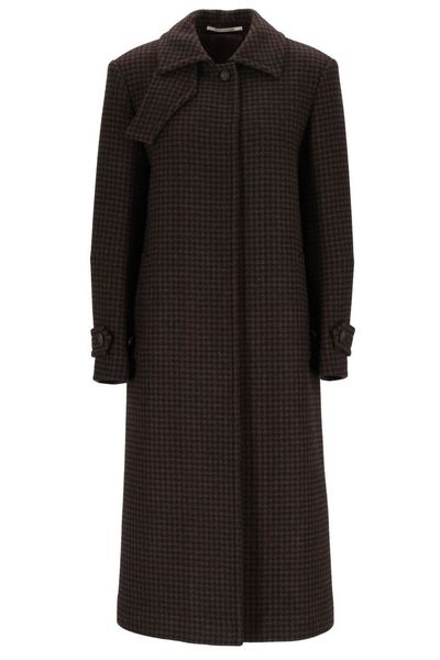 Tagliatore Bethany Houndstooth Long Coat