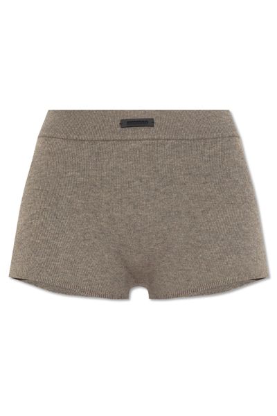 Fear Of God Essentials Logo Plaque Knitted Shorts