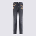 Roberto Cavalli Embellished Serpent Jeans