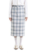 Thom Browne Plaid Midi Skirt