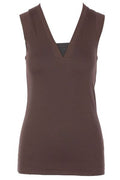 Brunello Cucinelli V-Neck Sleeveless Top