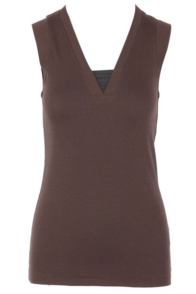 Brunello Cucinelli V-Neck Sleeveless Top
