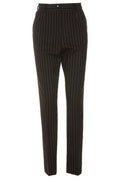 Dolce & Gabbana High-Waisted Pinstripe Twill Pants