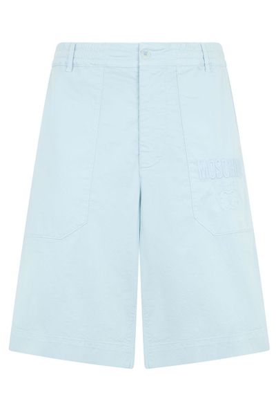 Moschino X Smiley Logo Embroidered Shorts