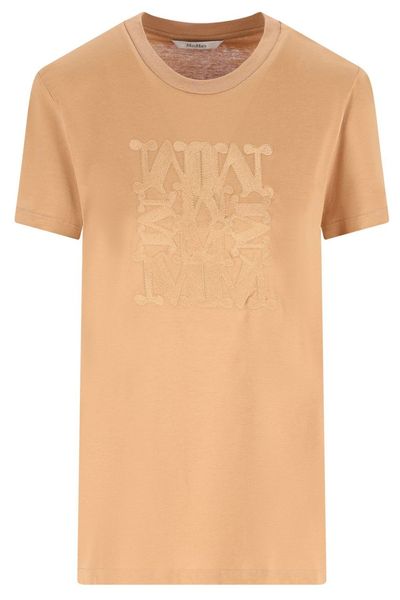 Max Mara Logo Embroidered Crewneck T-Shirt